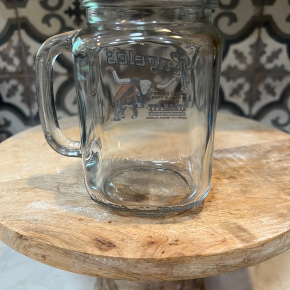 ANGELO’S STEAK PIT MASON JAR MUG WITH LID - Picture 2 of 4